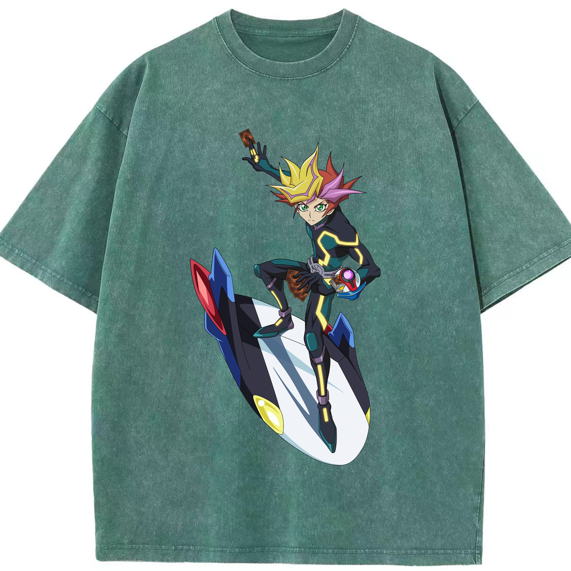 （画像用） 遊☆戯☆王 Yu-Gi-Oh! 綿100% ヴィンテージ風 半袖Tシャツ（フロントプリント）